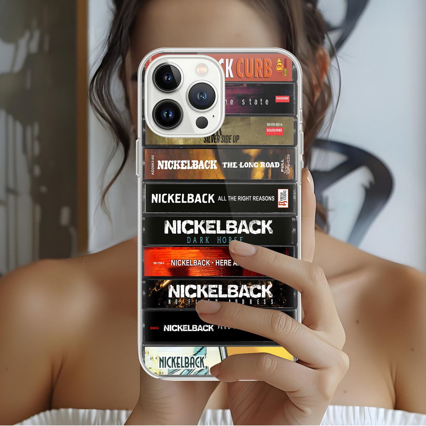Nickelback Albums Cassette Collection Retro Phone Case