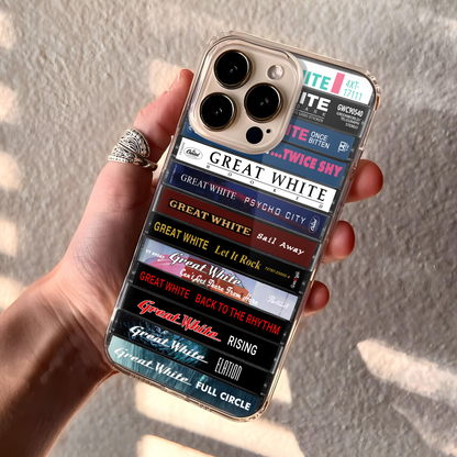 Great White Albums Cassette Collection Retro Phone Case