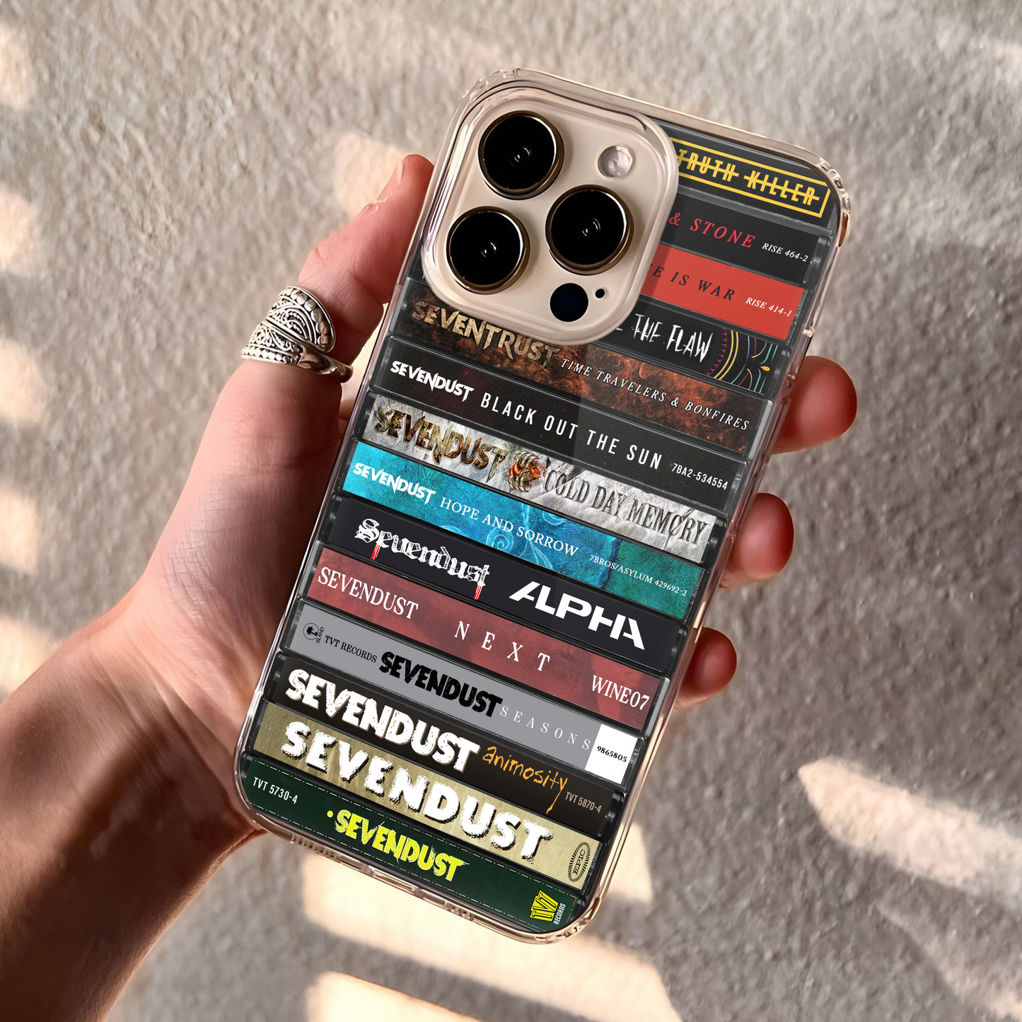 Sevendust Albums Cassette Collection Retro Phone Case