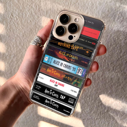 Alice In Chains Albums Cassette Collection Retro Phone Case