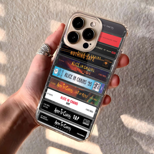 Alice In Chains Albums Cassette Collection Retro Phone Case