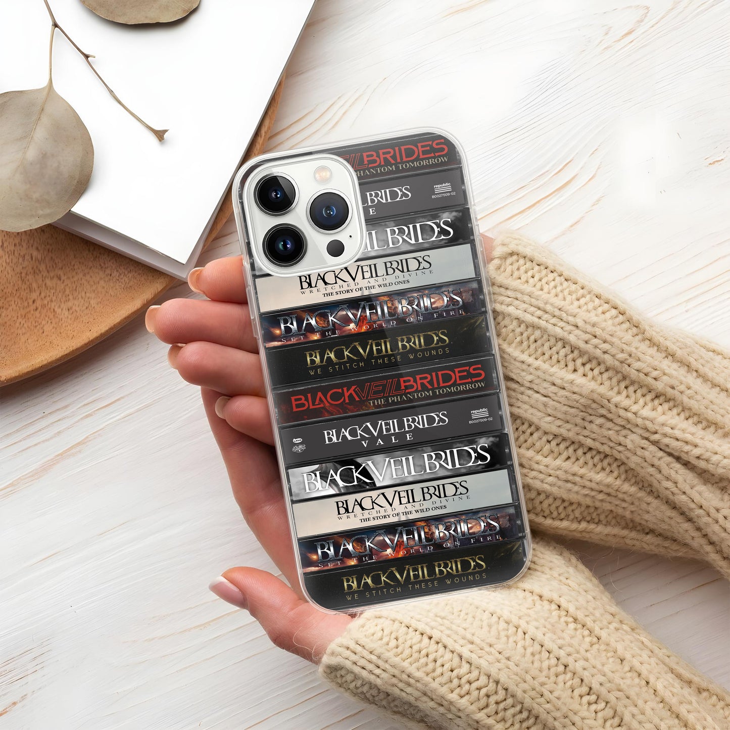 Black Veil Brides Albums Cassette Collection Retro Phone Case
