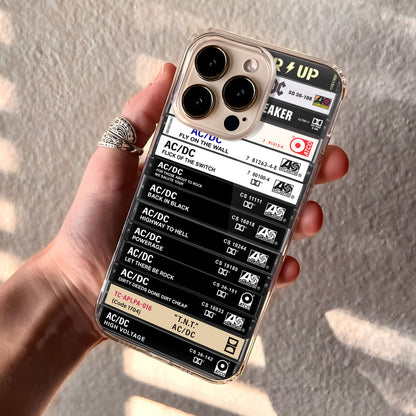 AC/DC Albums Cassette Collection Retro Phone Case