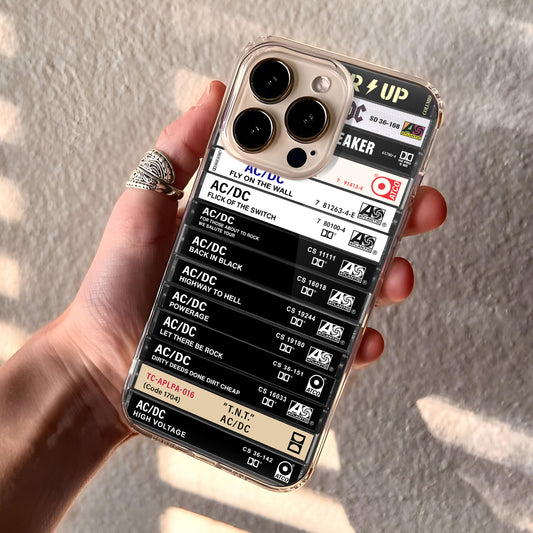 AC/DC Albums Cassette Collection Retro Phone Case