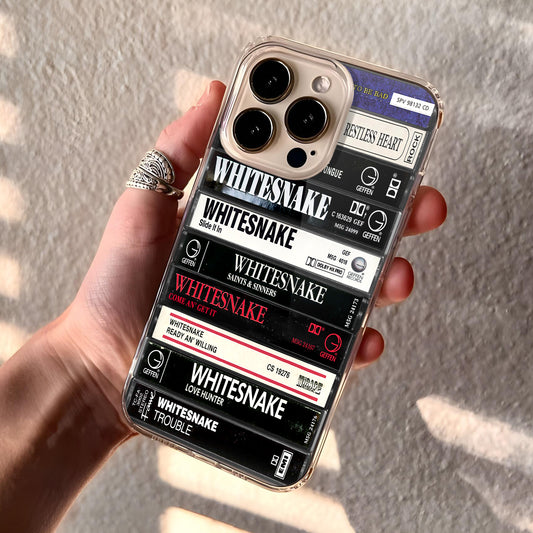 Whitesnake Albums Cassette Collection Retro Phone Case