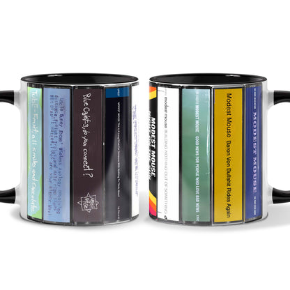Modest Mouse Albums Cassette Collection Retro Accent Mug