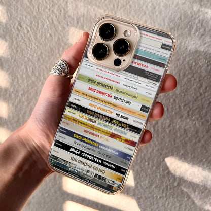 Bruce Springsteen Albums CD Collection Retro Phone Case