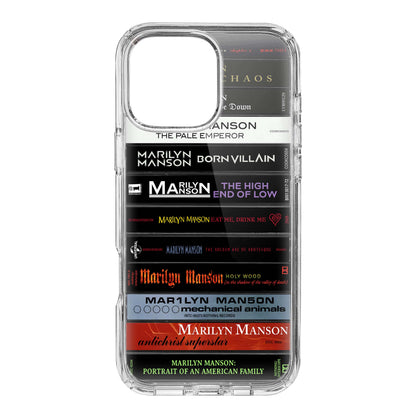 Marilyn Manson Albums Cassette Collection Retro Phone Case