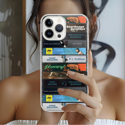 Post Malone Albums Cassette Collection Retro Phone Case