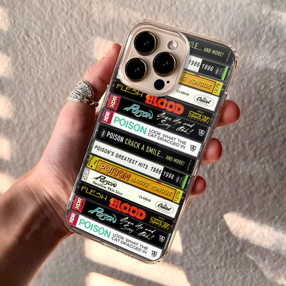 Poison Albums Cassette Collection Retro Phone Case
