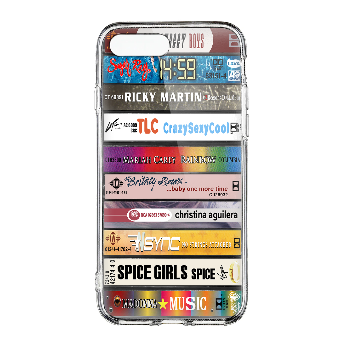 90's Pop Albums Cassette Collection Retro Phone Case