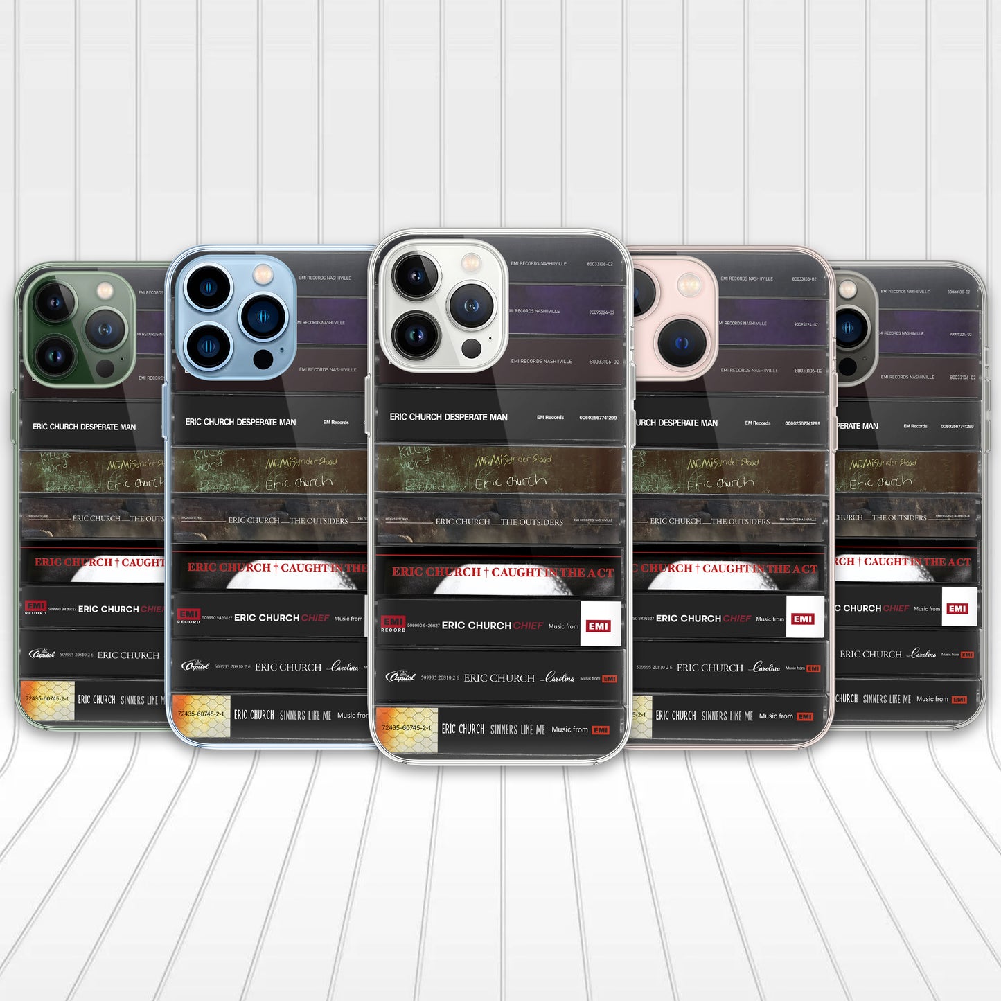 Eric Church Albums Cassette Collection Retro Phone Case