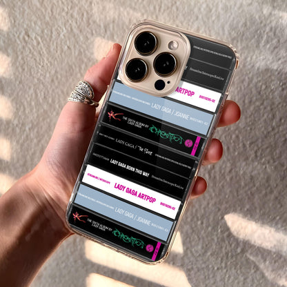 Lady Gaga Albums Cassette Collection Retro Phone Case