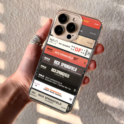 Rick Springfield Albums Cassette Collection Retro Phone Case