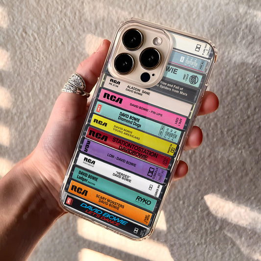 David Bowie Albums Cassette Collection Retro MagSafe Phone Case