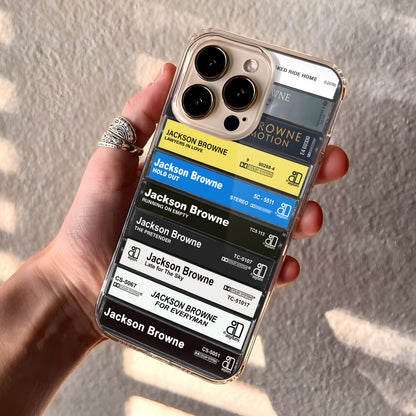Jackson Browne Albums Cassette Collection Retro Phone Case