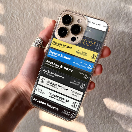 Jackson Browne Albums Cassette Collection Retro Phone Case
