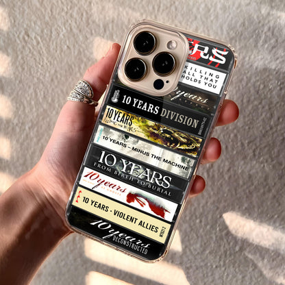 10 Years Albums Cassette Collection Retro Phone Case