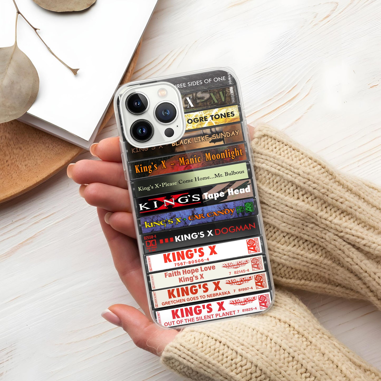 King's X Albums Cassette Collection Retro Phone Case