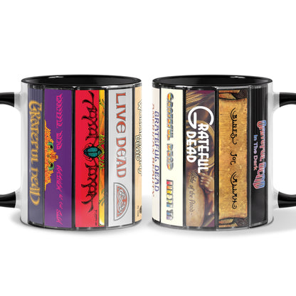 Grateful Dead Albums Cover Collection Retro Accent Mug