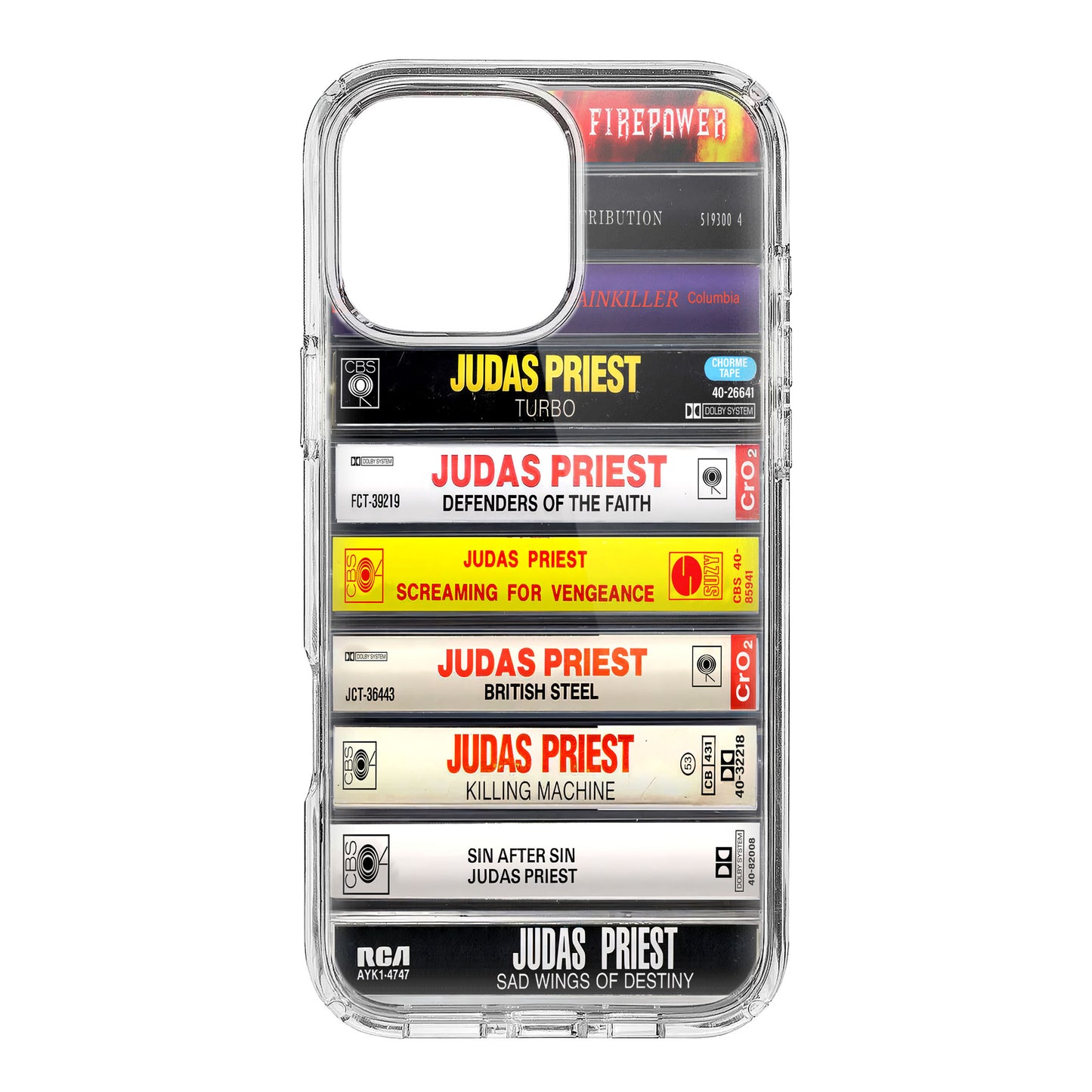 Judas Priest Albums Cassette Collection Retro Phone Case