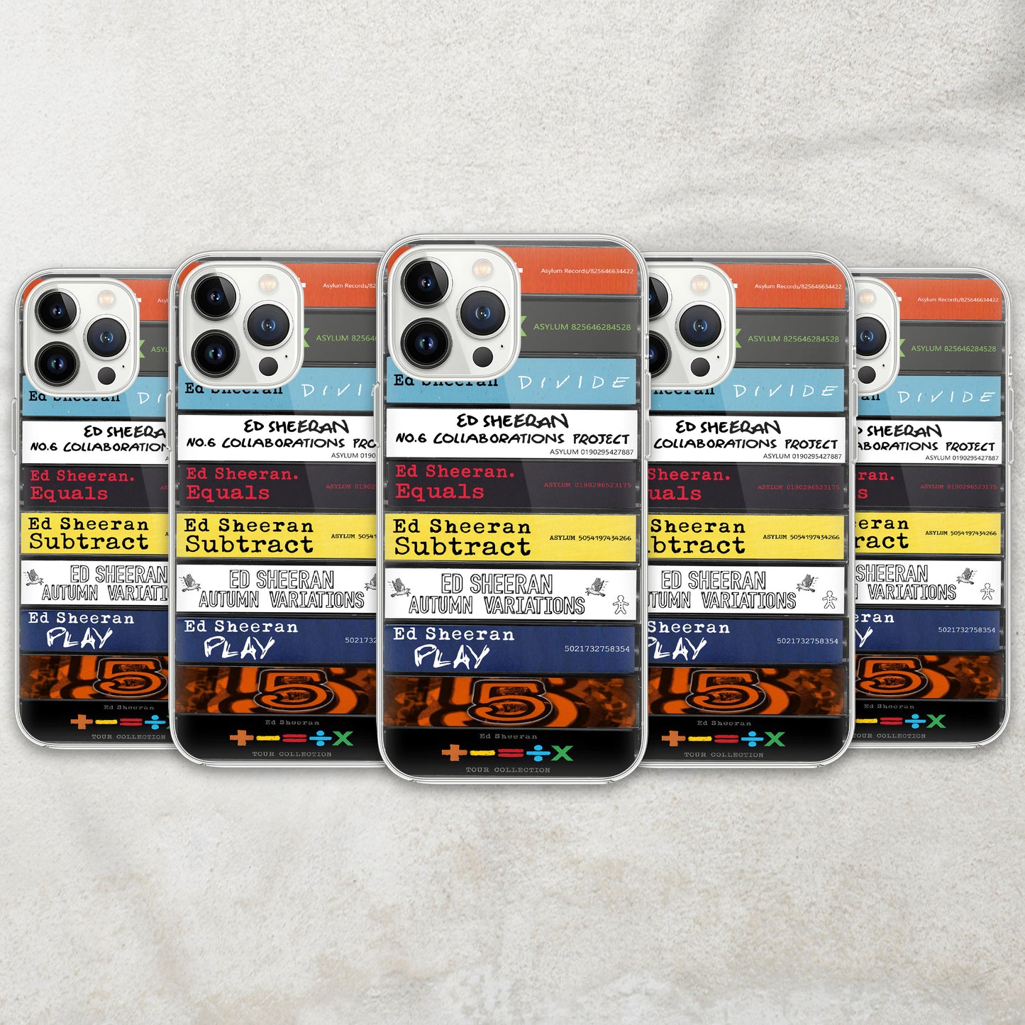 Ed Sheeran Albums Cassette Collection Retro Phone Case