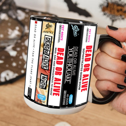 Dead or Alive Albums Cassette Collection Retro Accent Mug