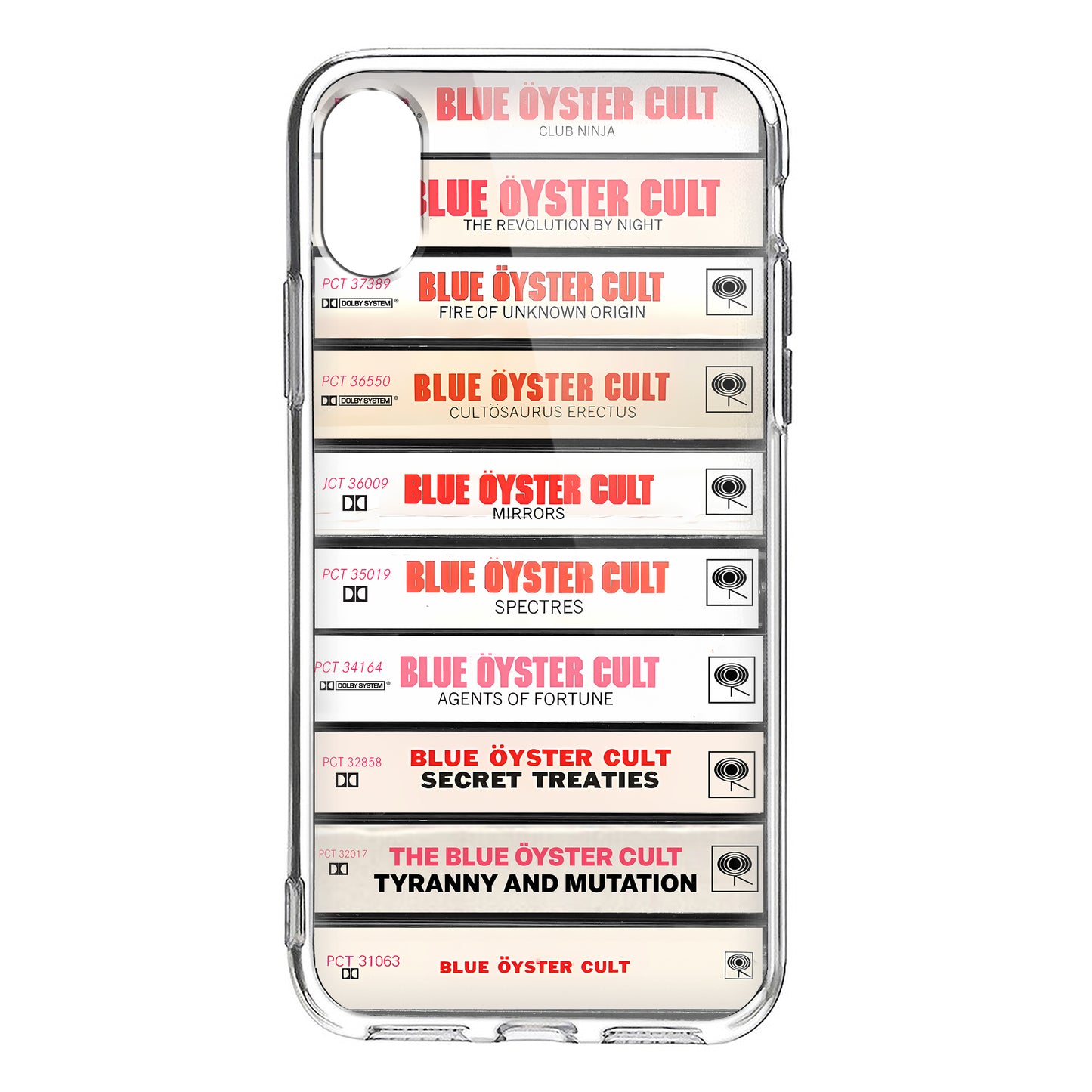 Blue Oyster Cult Albums Cassette Collection Retro Phone Case
