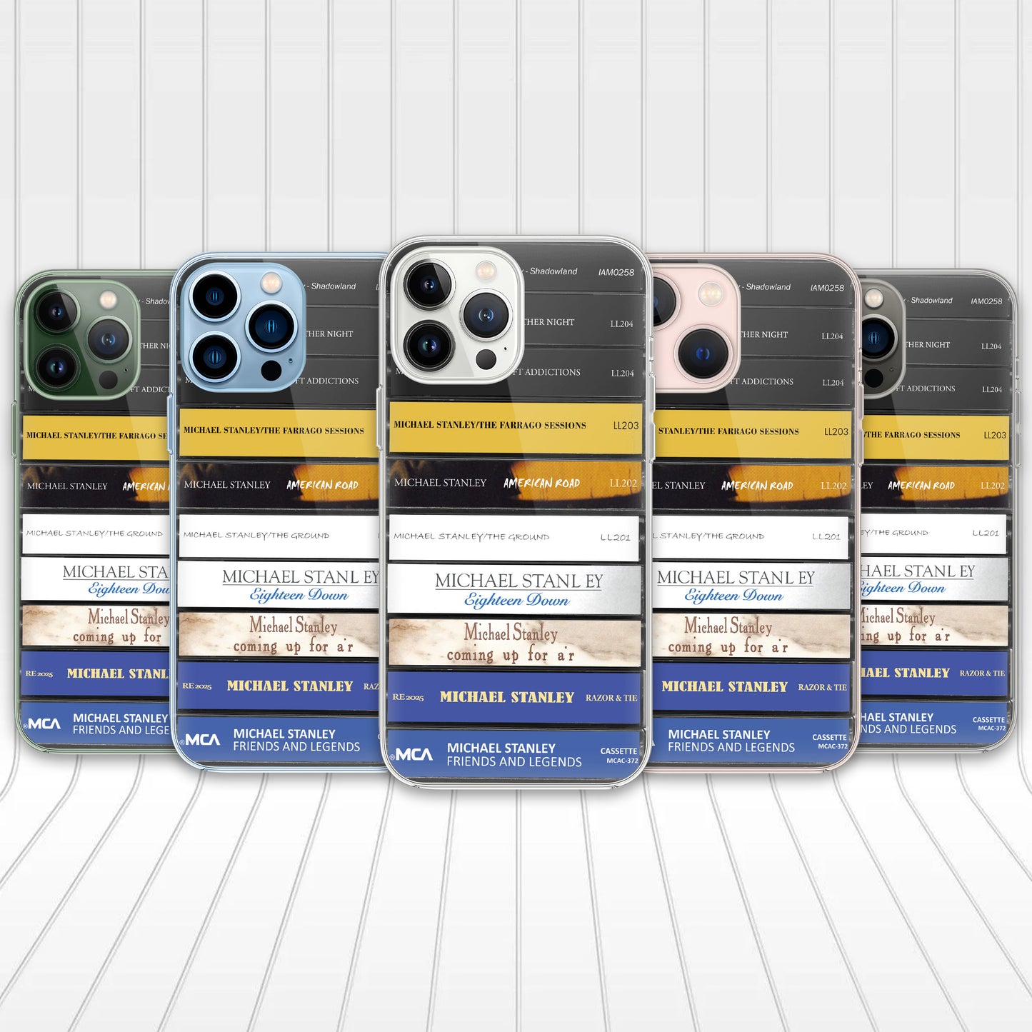 Michael Stanley Albums Cassette Collection Retro Phone Case