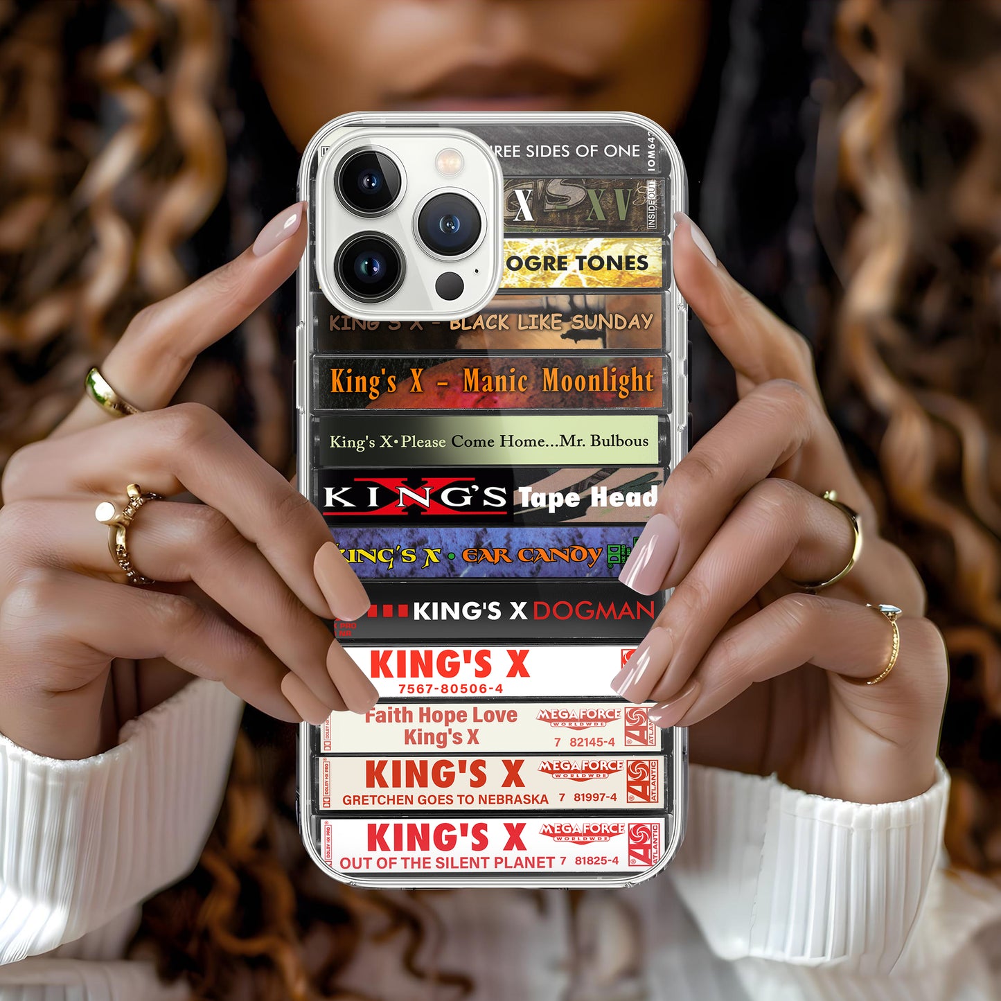 King's X Albums Cassette Collection Retro Phone Case