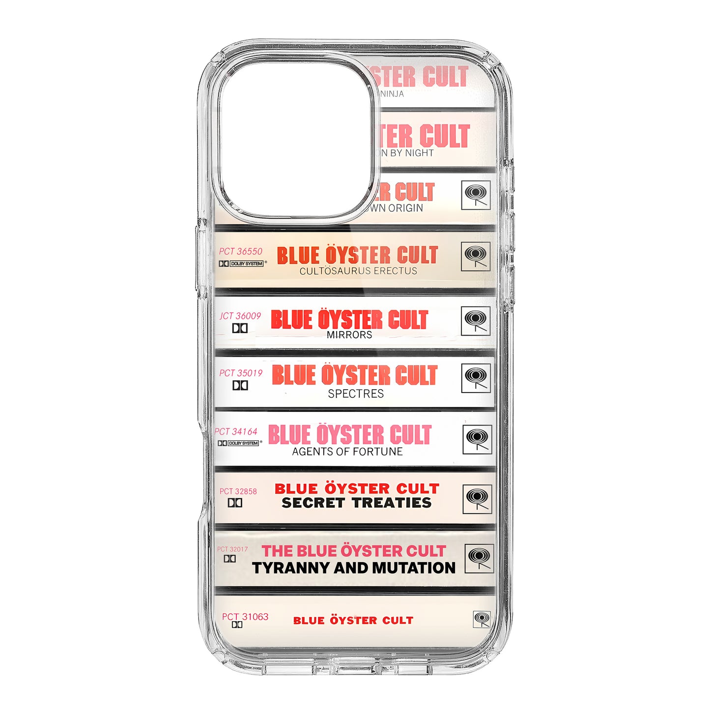 Blue Oyster Cult Albums Cassette Collection Retro Phone Case
