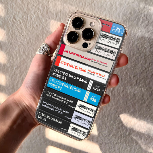 Steve Miller Band Albums Cassette Collection Retro Phone Case