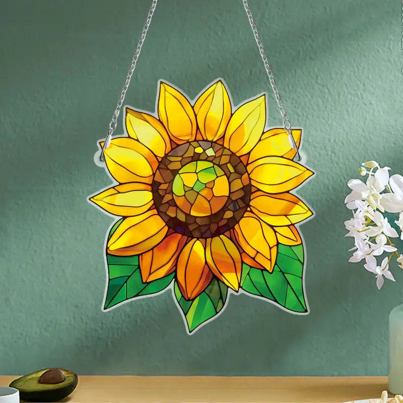 Beautiful Sunflower Acrylic Window Hanging