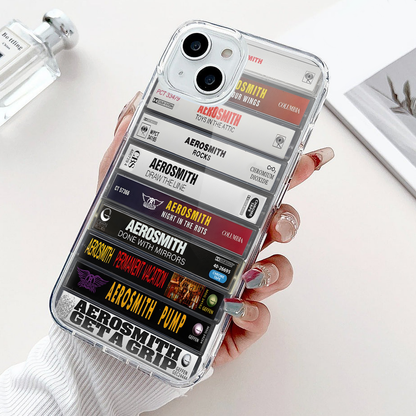 Aerosmith Albums Cassette Collection Retro MagSafe Phone Case