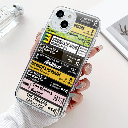 Bob Marley Albums Cassette Collection Retro Phone Case