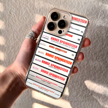 Bruce Springsteen Albums Cassette Collection Retro Phone Case