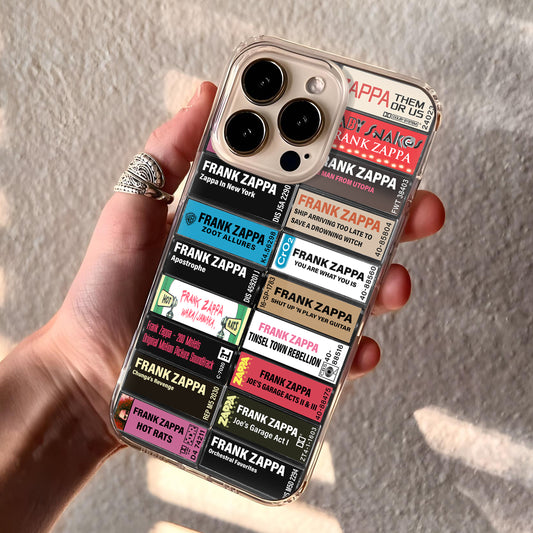 Frank Zappa Albums Cassette Collection Retro Phone Case