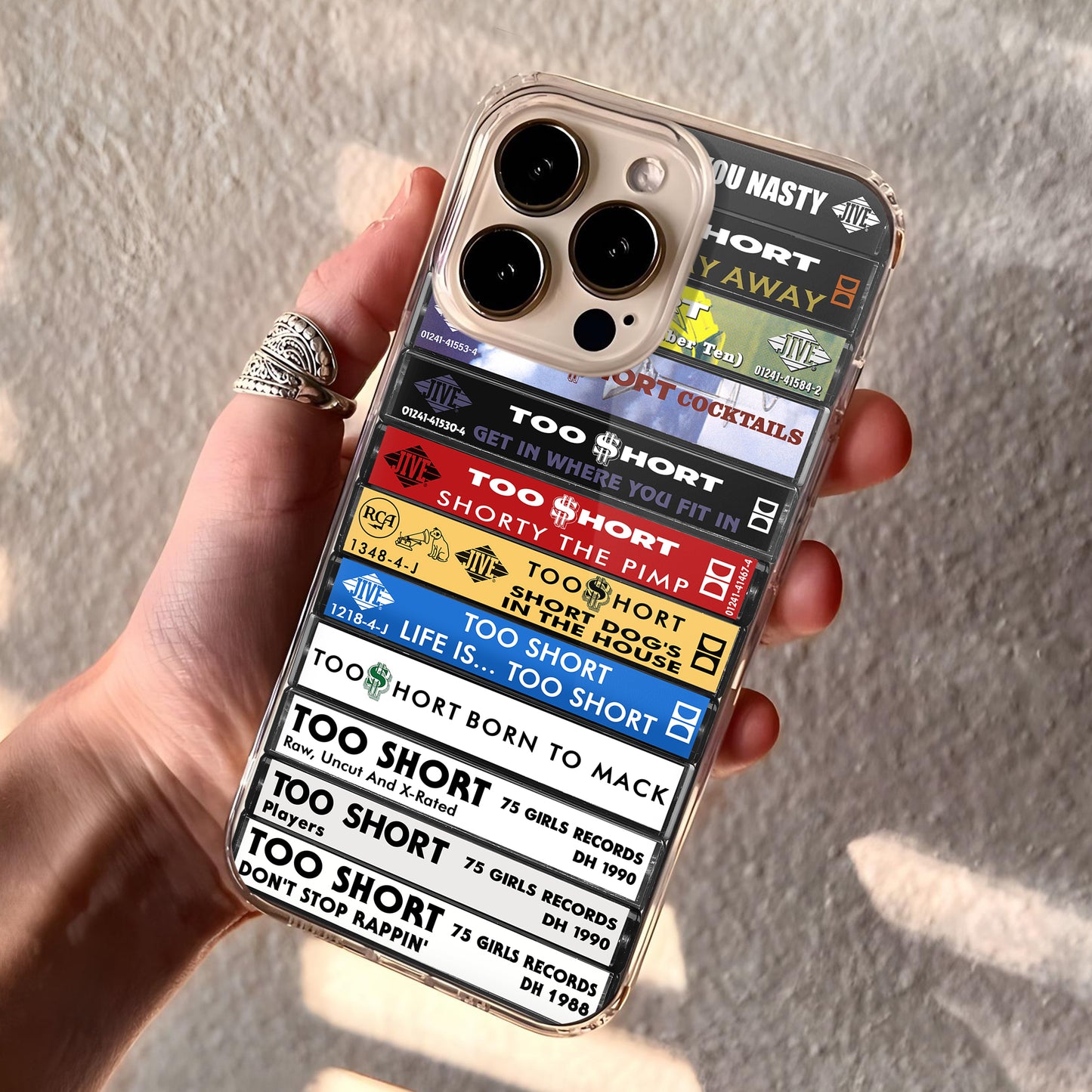 Too Short Albums Cassette Collection Retro Phone Case