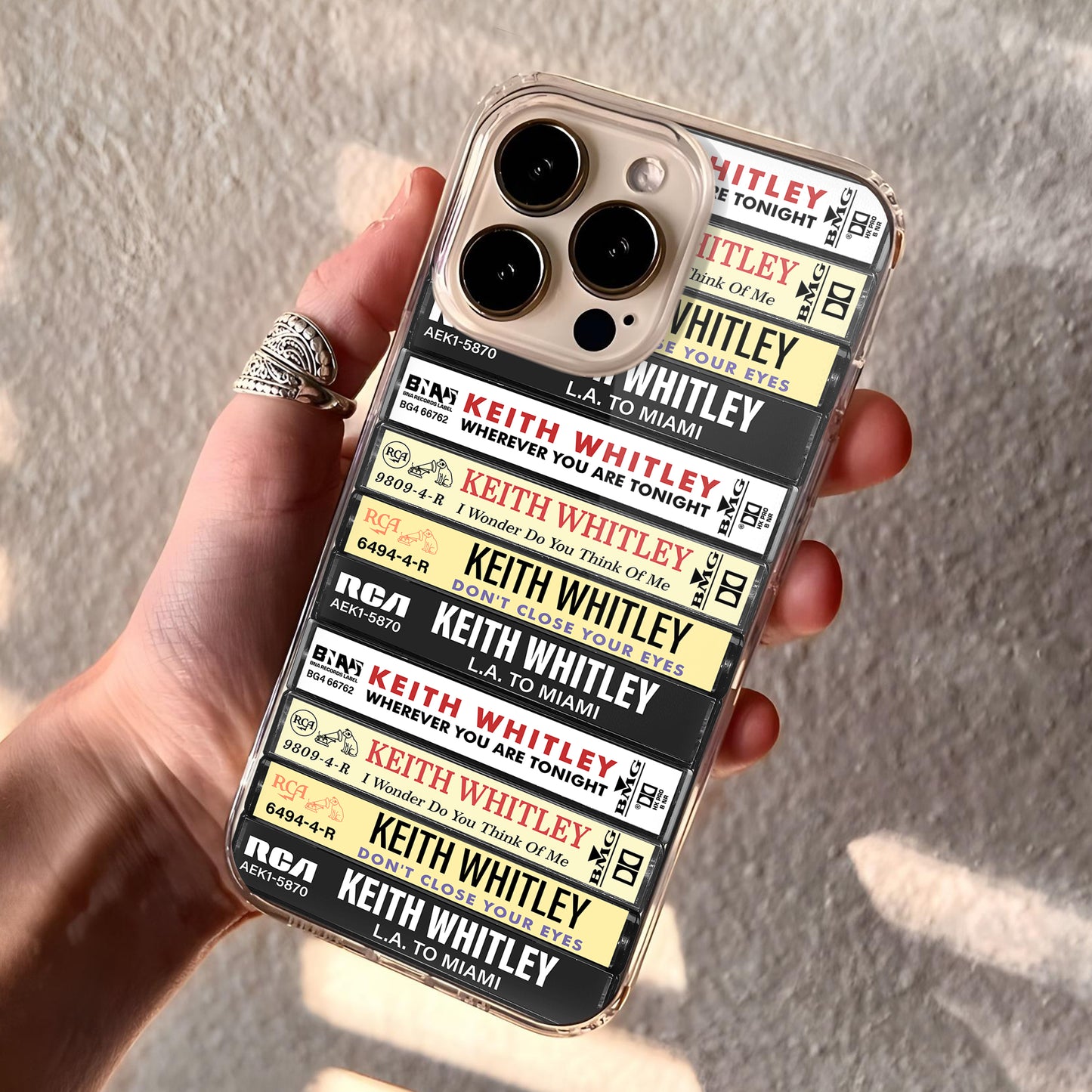 Keith Whitley Albums Cassette Collection Retro Phone Case