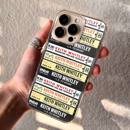 Keith Whitley Albums Cassette Collection Retro Phone Case