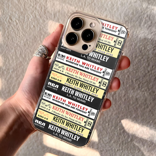 Keith Whitley Albums Cassette Collection Retro Phone Case