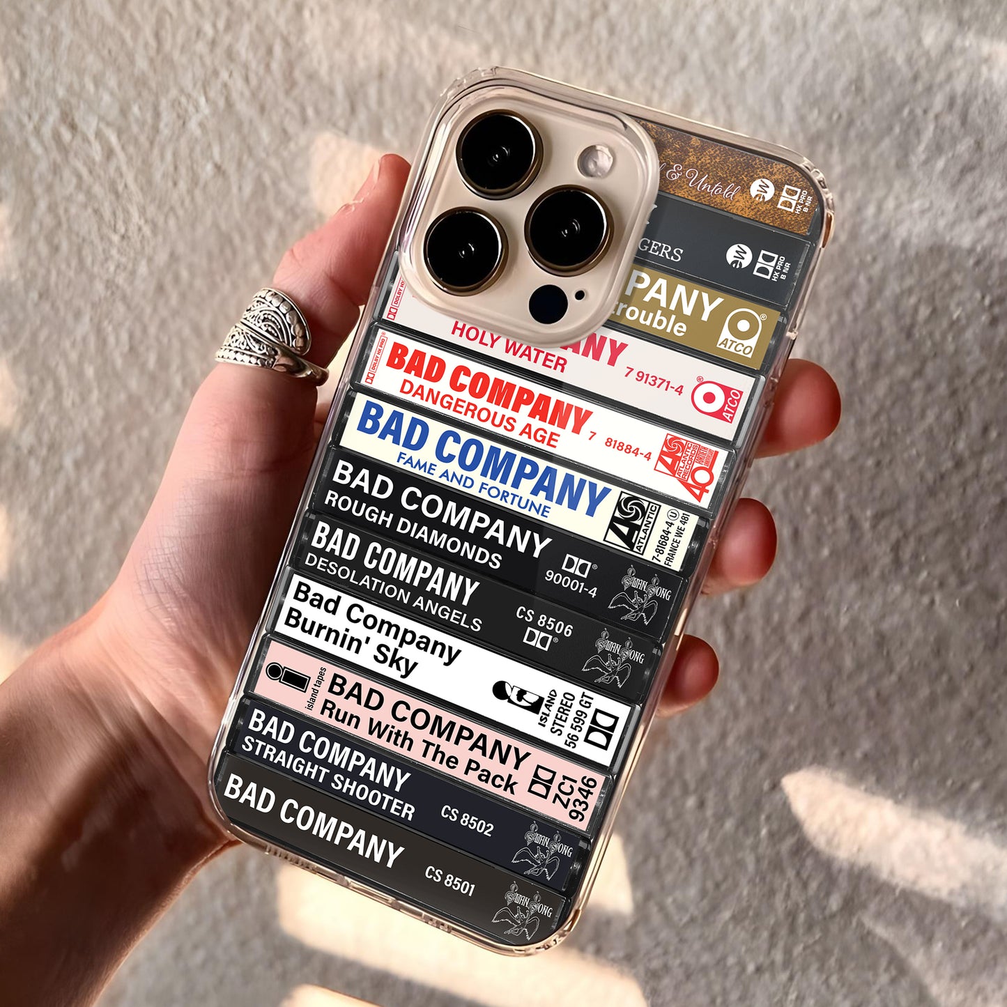 Bad Company Albums Cassette Collection Retro Phone Case
