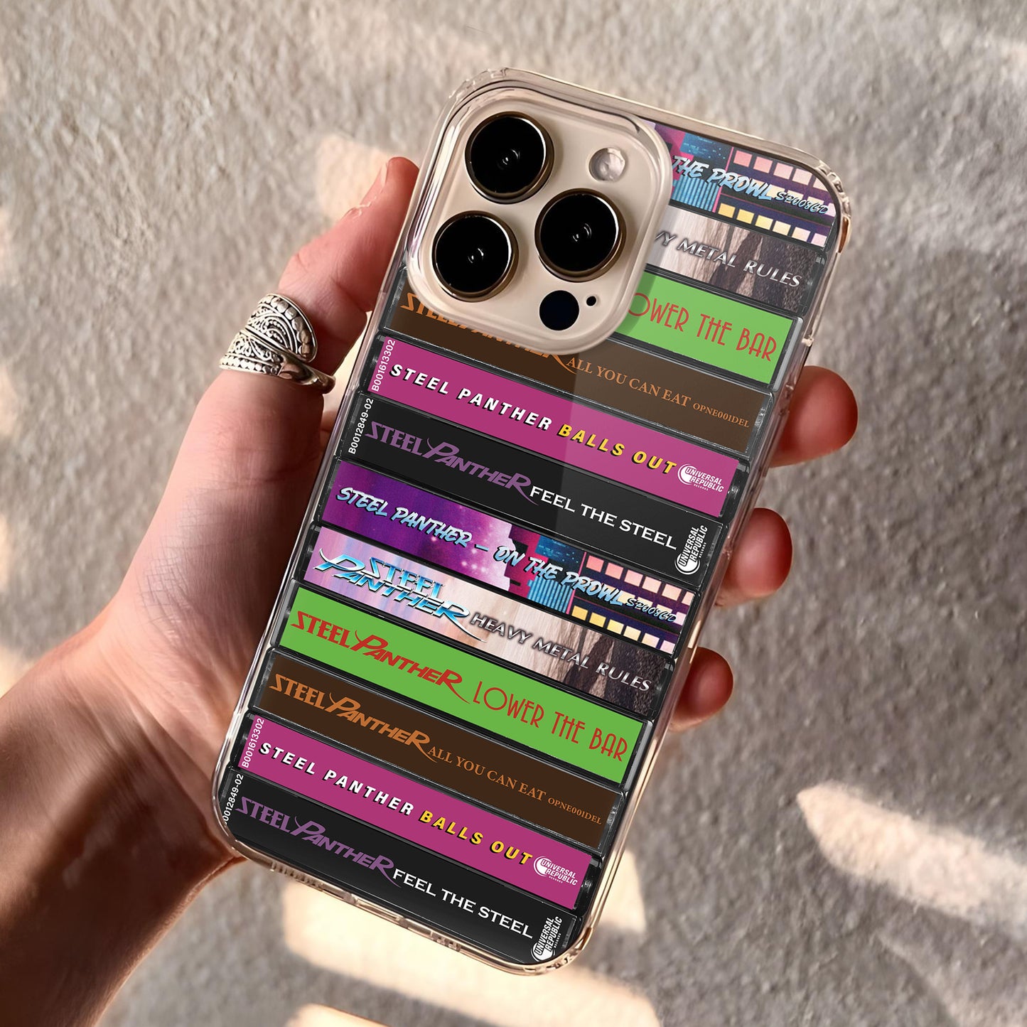 Steel Panther Albums Cassette Collection Retro Phone Case