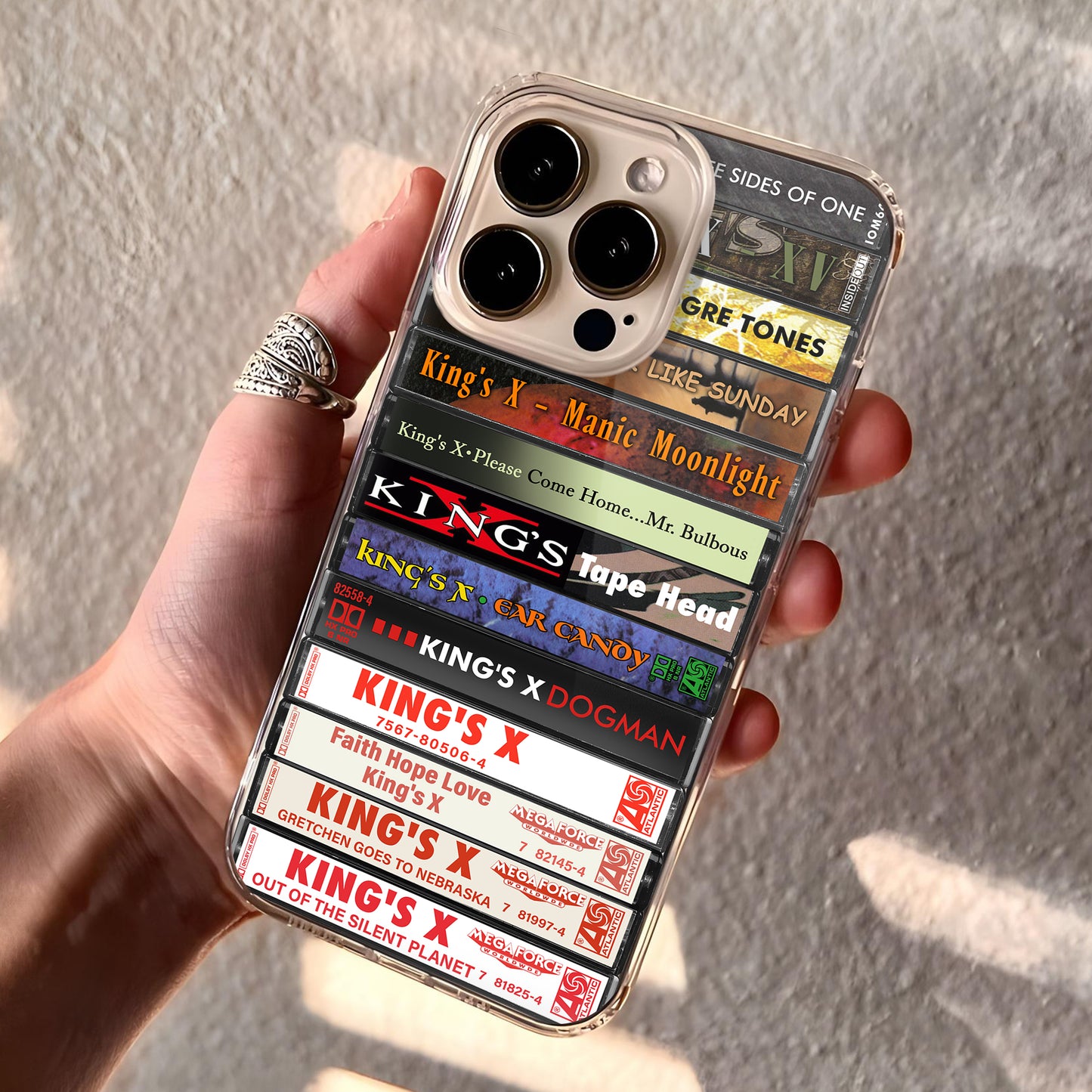 King's X Albums Cassette Collection Retro Phone Case