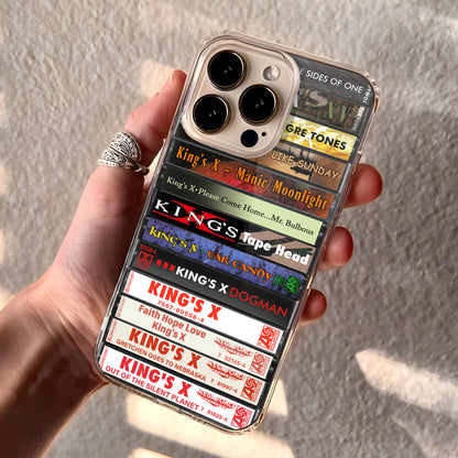 King's X Albums Cassette Collection Retro Phone Case