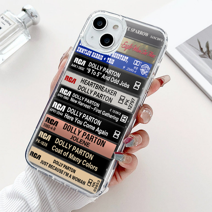 Dolly Parton Albums Cassette Collection Retro Phone Case