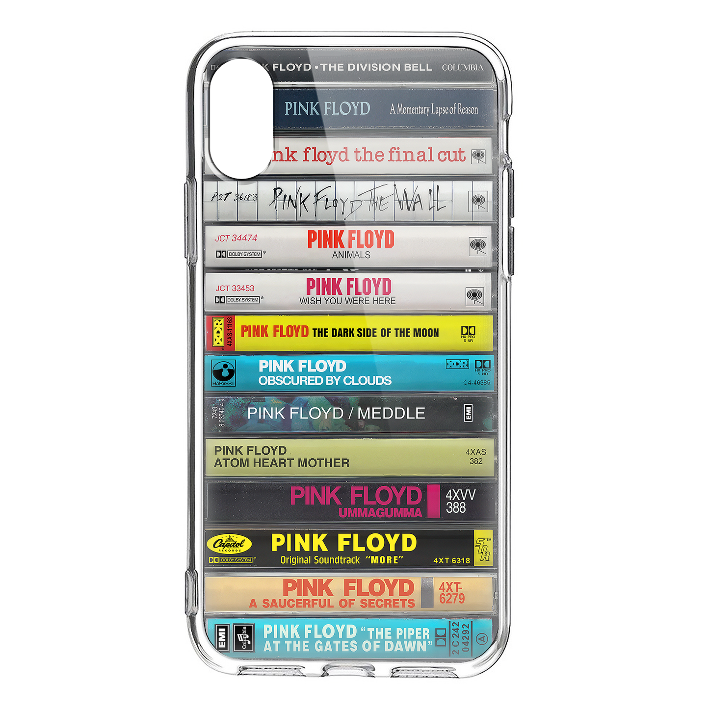 Pink Floyd Albums Cassette Collection Retro MagSafe Phone Case