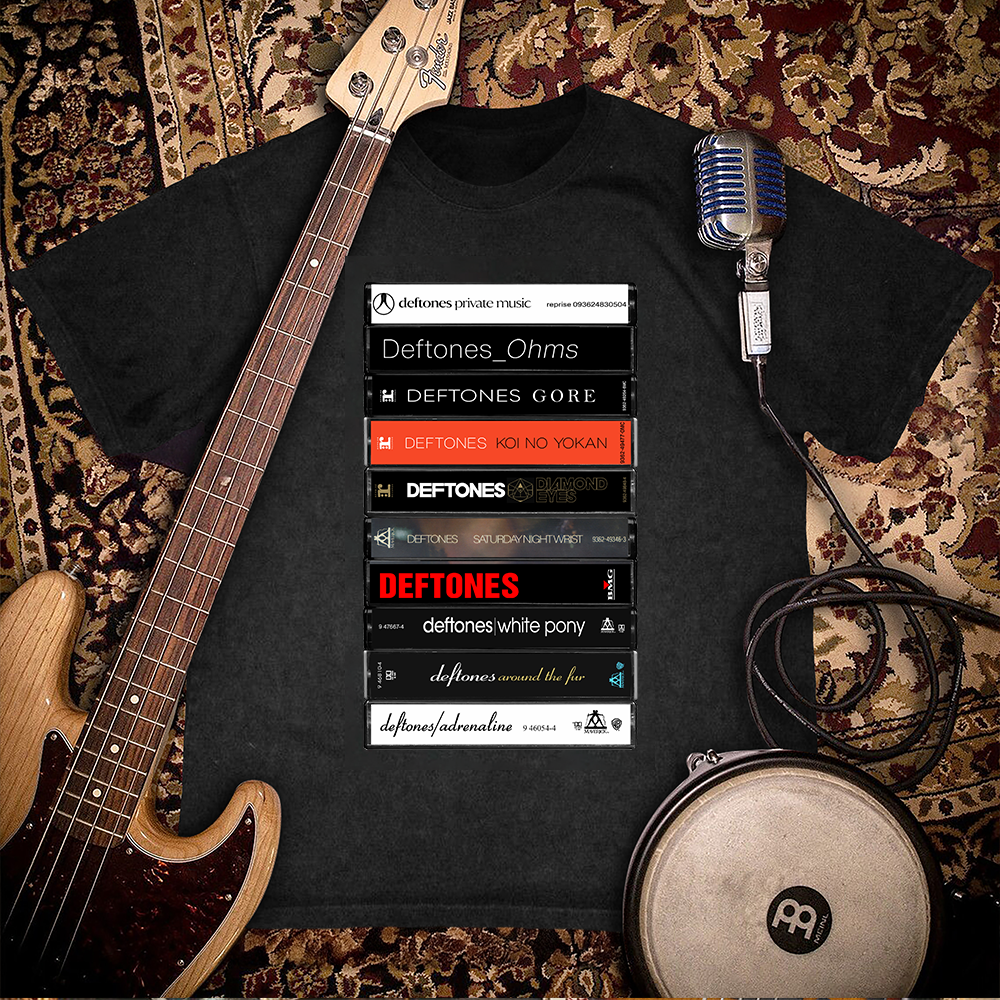 Deftones Albums Cassette Retro Collection Premium Unisex T-Shirt
