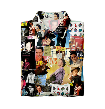 Elvis Presley Albums Covers Collage Unisex Hawaiian Shirt