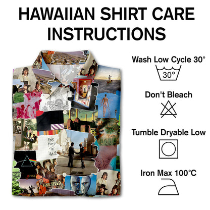 Pink Floyd Albums Covers Collage Unisex Hawaiian Shirt